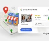 Google Business Profile SEO illustration showing traffic growth