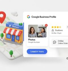 Google Business Profile SEO illustration showing traffic growth